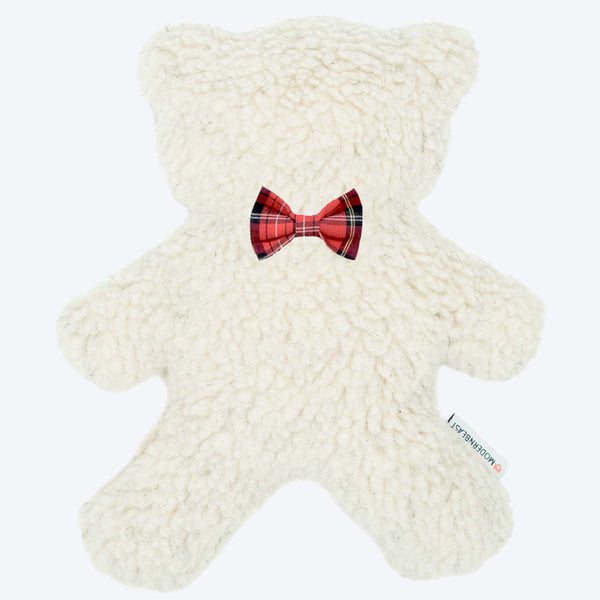 HOLIDAY BED TIME BEAR  -  cream red