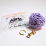 Loopy Mango - PomPom Keychain DIY KIT（ムラサキ）